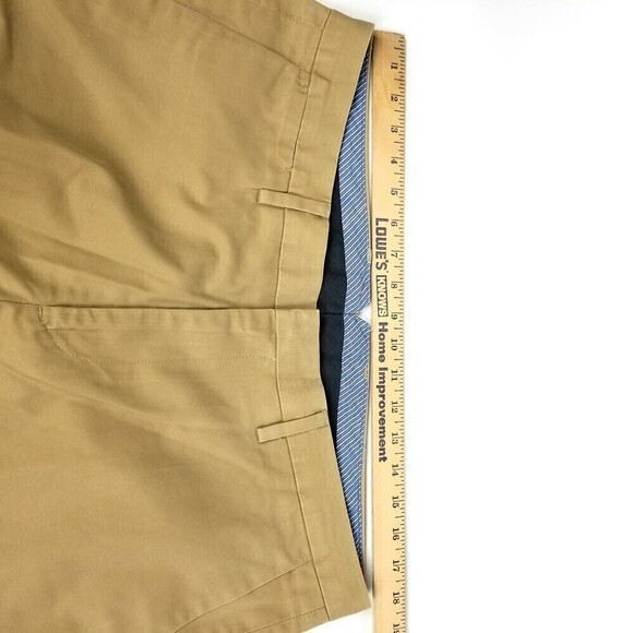 BONOBOS Stretch Washed Straight Leg Casual Chino Pants Mens 35 Khaki Tan - Picture 6 of 7
